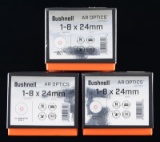 3 BUSHNELL AR OPTICS 1-8X24MM SCOPES.