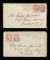 TWO CIVIL WAR POSTAL COVERS ADDRESSED BY GEORGE
