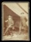 CABINET CARD PHOTO OF BUFFALO BILL CODY SEATED IN