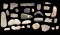 LARGE LOT OF ARCHAIC NATIVE AMERICAN WORKED STONE
