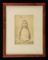 FRAMED CABINET CARD PHOTO OF LAKOTA CHIEF WHITE