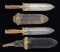 TWO SPRINGFIELD MODEL 1880 ALL PURPOSE KNIVES.