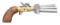 CUSTOM THREE SHOT PERCUSSION DUCK FOOT PISTOL.