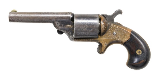 MOORES PATENT FIREARMS CO. FRONT LOADING REVOLVER.