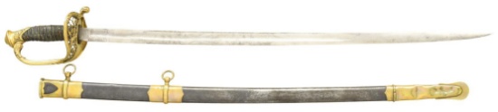 US M1850 FOOT OFFICER’S SWORD BY COLLINS.