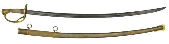 US M1860-STYLE IMPORT CAVALRY OFFICER’S SABER.