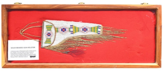 RARE DEERSKIN HOLSTER POSSIBLY FROM YANKTON SOUIX.