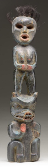 SMALL CARVED TOTEM.