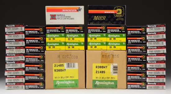 2 CASES & 44 BOXES (1,280 RDS.) 308 WIN AMMO.