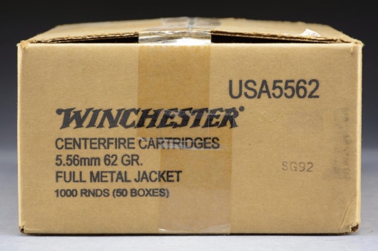 1 SEALED CASE (1,000 RDS.) WINCHESTER 5.56 NATO