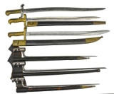 6 AMERICAN CIVIL WAR ERA BAYONETS.
