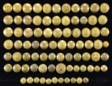 81 US MILITARY BUTTONS FROM THE CIVIL WAR PERIOD &