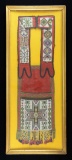 FINE ANISHINAABE GREAT LAKES BEADED BANDOLIER BAG.
