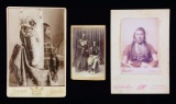 THREE NATIVE AMERICAN PHOTOGRAPHS.