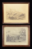 PAIR OF COLT ADVERTISING PRINTS OF GEORGE CATLIN
