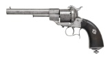 FRENCH LEFAXCHEUX SINGLE ACTION PINFIRE REVOLVER.
