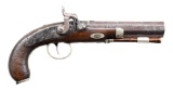 A.W. SPIES RETAILED PERCUSSION PISTOL.