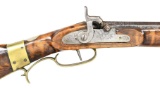 UNKNOWN FULL STOCK PERCUSSION KENTUCKY RIFLE.