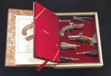 U.S. HISTORICAL SOCIETY GOLD MOUNTED CASED PAIR OF