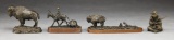 4 PHILLIP KRACZKOWSKI FIGURAL BRONZES.