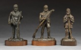 3 PHILLIP KRACZKOWSKI FIGURAL BRONZES.
