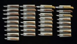 LOT OF ROBERT KLASS FOLDING KNIVES.