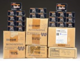 6 CASES (4,500 RDS.) VARIOUS 9MM LUGER AMMO.
