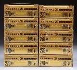 200 RDS. (10 BOXES) FEDERAL 270 WIN BERGER HYBRID