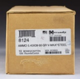 1 SEALED CASE (500 RDS.) HORNADY 5.45X39 60 GR.