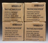 4 SEALED CASES (2,400 RDS.) WINCHESTER 5.56 NATO