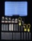25 PISTOL MAGAZINES & 8 GUN LOCKS.