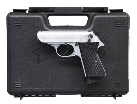 WALTHER PPK/S PISTOL WITH MATCHING FACTORY CASE.