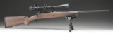 SAVAGE AXIS BOLT ACTION RIFLE WITH SCOPE.