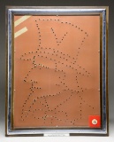 AD TOPPERWEIN FRAMED UNCLE SAM TARGET.