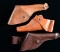 INTERESTING GROUPING OF THREE HOLSTERS FOR U.S.