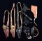 3 US NAVY & 2 AIR FORCE SHOULDER HOLSTERS.