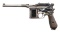 IMPRESSIVE MAUSER C96 CONEHAMMER CUTAWAY PISTOL.