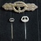 WWII GERMAN SUBMARINE FRONT CLASP BY SCHWERIN