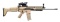 FDE FN SCAR 16S RIFLE WITH TRIJICON AGOG SIGHT.