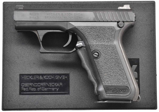 HECKLER & KOCH P7M13 SEMI AUTO PISTOL.