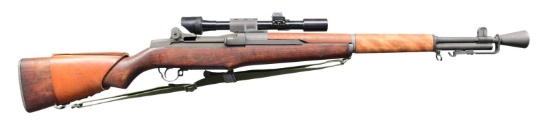 DESIREABLE US SPRINGFIELD GARAND M-1D SEMI-AUTO