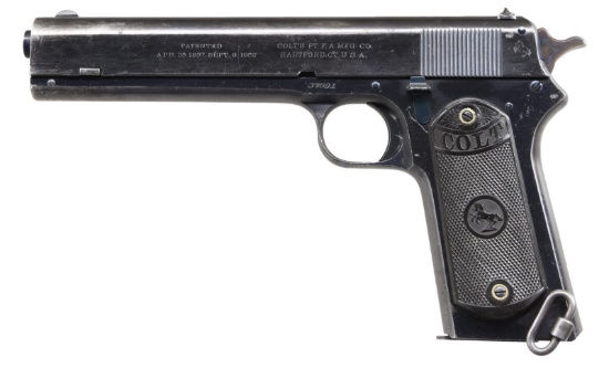 INSCRIBED WWI COLT MODEL 1902 MILITARY SEMI AUTO