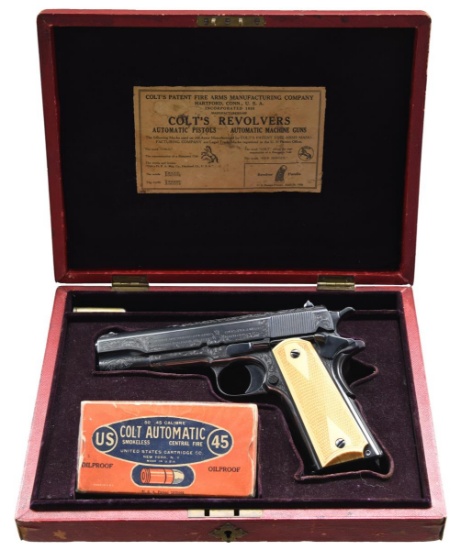 CASED COLT ENGRAVED MODEL 1911 GOVERNMENT MODEL