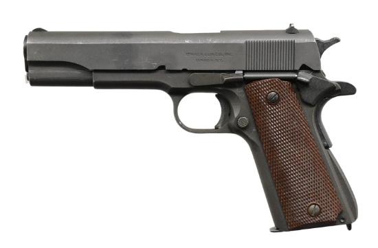 WWII ITHACA 1911A1 U.S. ARMY SEMI-AUTO PISTOL.