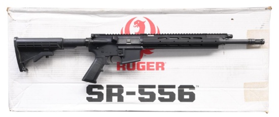 RUGER SR556E SEMI-AUTOMATIC RIFLE WITH MATCHING