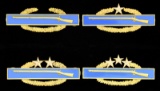 EXTREMELY RARE GOLD US COMBAT INFANTRYMAN BADGES