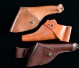 INTERESTING GROUPING OF THREE HOLSTERS FOR U.S.