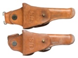 2 ROCK ISLAND ARSENAL MODEL 1912 SWIVEL HOLSTERS