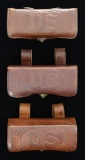 3 US 1896 PATTERN CARTRIDGE BOXES FOR 38 REVOLVER