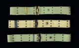 GROUP OF 3 U.S. MODEL 1912 MILLS EQUIPMENT BELTS